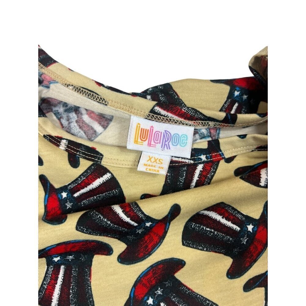 LulaRoe Julia Women's Patriotic A Line Dress - Picture 4 of 6